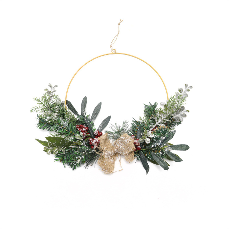 Hang Snow Spray Wreath On Doors And Windows