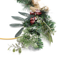 Hang Snow Spray Wreath On Doors And Windows