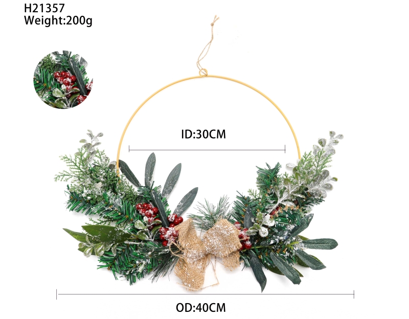 Snow Spray Wreath