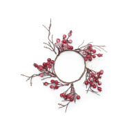 Hanging Berry Wreath On Doors And Windows