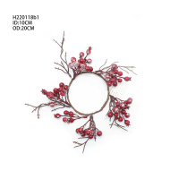 Hanging Berry Wreath On Doors And Windows