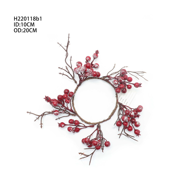 Hanging Berry Wreath On Doors And Windows