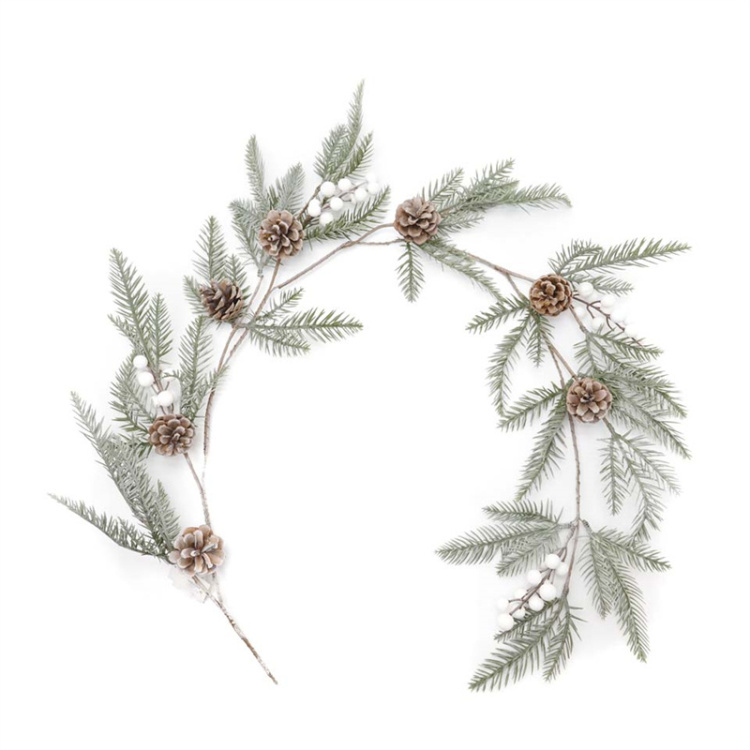 Home Decor Artificial Snow Spray Berry Vine