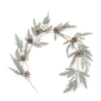 Home Decor Artificial Snow Spray Berry Vine