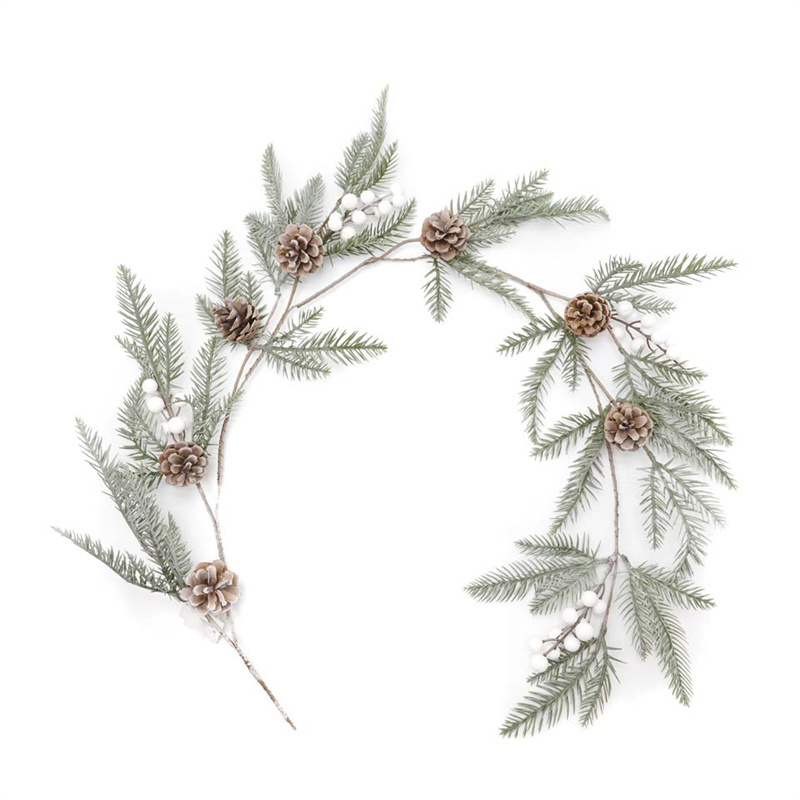 Home Decor Artificial Snow Spray Berry Vine