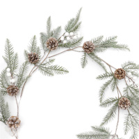 Home Decor Artificial Snow Spray Berry Vine