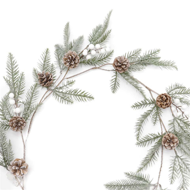 Home Decor Artificial Snow Spray Berry Vine