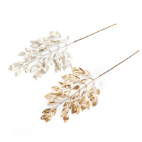 Christmas Decorated With Golden Branches