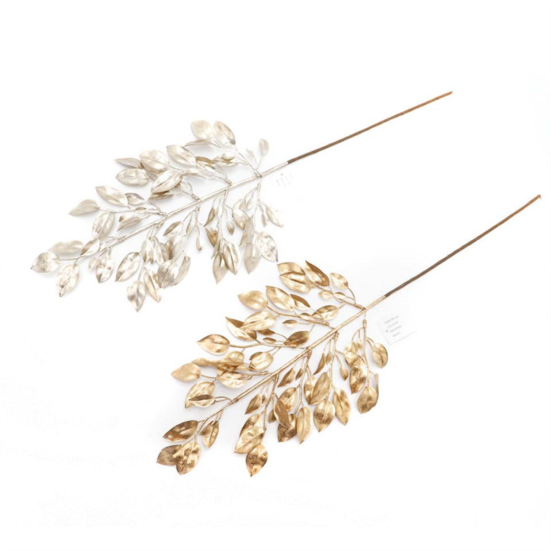 Christmas Decorated With Golden Branches