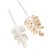 Christmas Decorated With Golden Branches