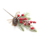 Decorated Pine Cone Branches For Christmas