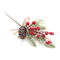 Decorated Pine Cone Branches For Christmas