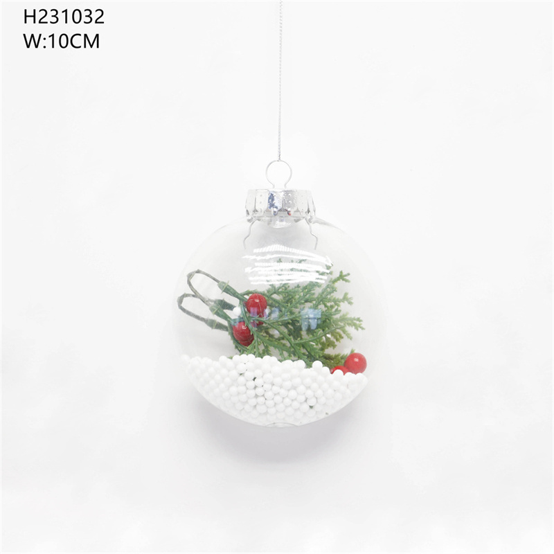 Transparent Plastic Balls For Christmas Decoration