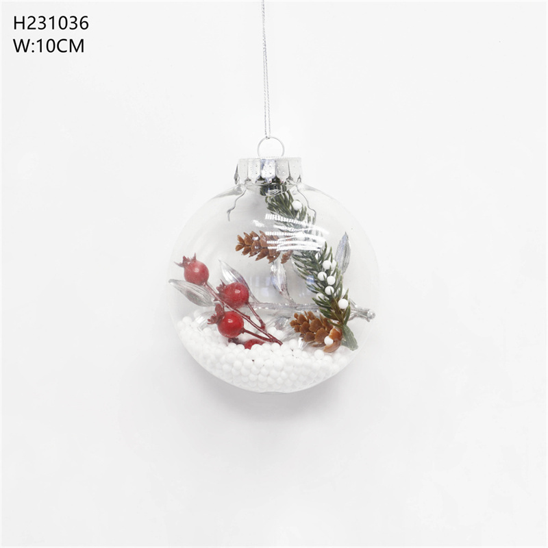 Transparent Plastic Balls For Christmas Decoration