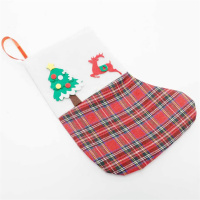 Christmas Decorations Gingham Christmas Socks