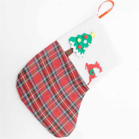 Christmas Decorations Gingham Christmas Socks