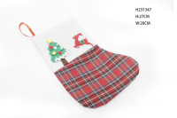 Christmas Decorations Gingham Christmas Socks