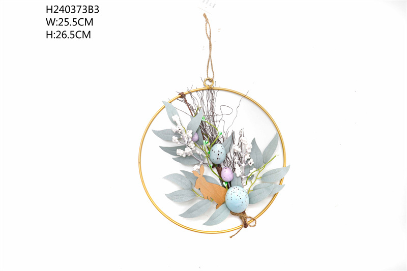 Easter Decorated Egg Wreath