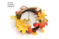 Decorate A Maple Leaf Pumpkin Wreath For Thanksgiving