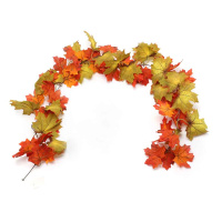 Decorate Maple Leaves And Vines For Thanksgiving