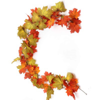 Decorate Maple Leaves And Vines For Thanksgiving