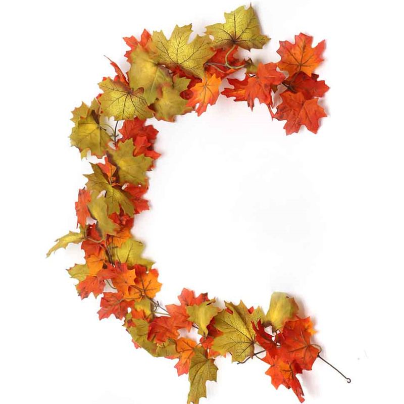 Decorate Maple Leaves And Vines For Thanksgiving