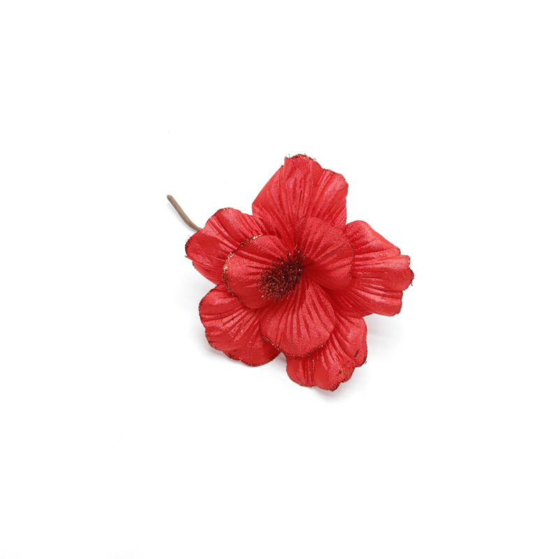 Christmas decorations with colorful artificial flowers vendors