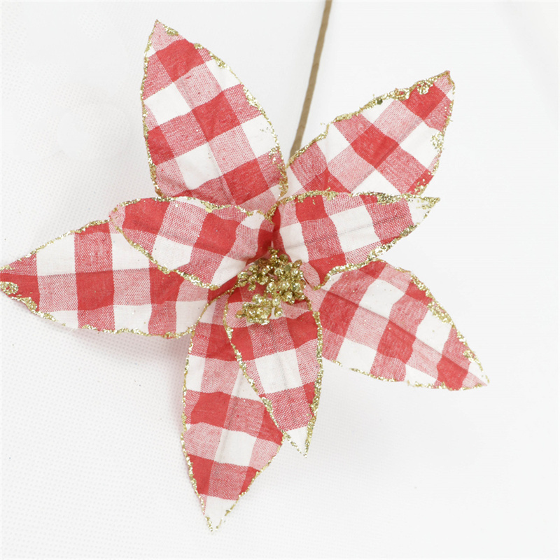 Artificial Flower Tower Decorated With Christmas Flowers