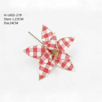 Artificial Flower Tower Decorated With Christmas Flowers