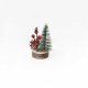 Decorate The artificial Christmas Tree With Pine Cones