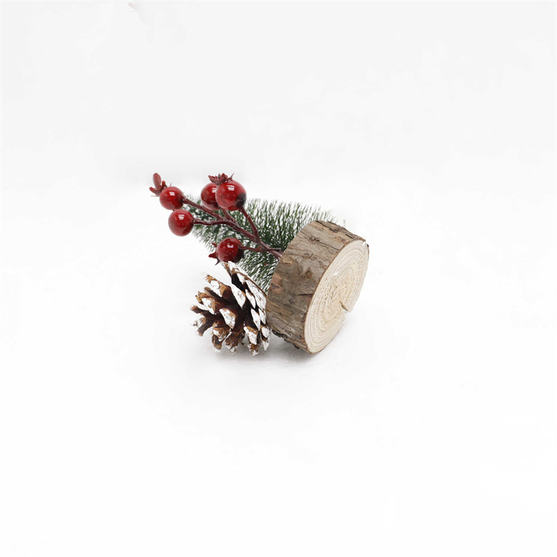Decorate The artificial Christmas Tree With Pine Cones