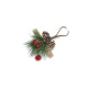 Kerstdecoraties hangen ondersteboven ornament