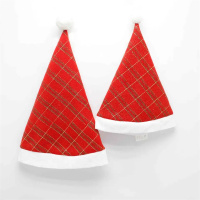 Decorazione natalizia Cappello da Babbo Natale a strisce rosse