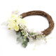 Decorate The Wedding With White Artificial Wreath