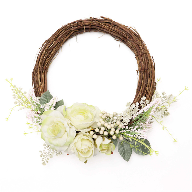 Decorate The Wedding With White Artificial Wreath