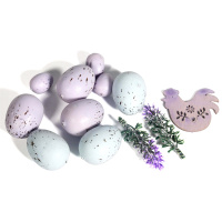 Easter Nets Deco With Eggs