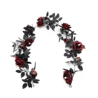 Deco The House With Black Artificial Roses For Halloween