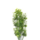 Plastic Green Plant With Artificial Foliage Stems