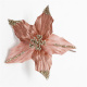 Christmas Decoration Pink Lint Artificial Flowers