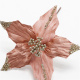 Christmas Decoration Pink Lint Artificial Flowers