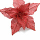 Holiday Decorations Red Linen Christmas Flowers