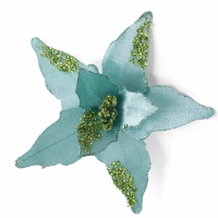 Christmas Decoration Green Flannelette Artificial Flowers
