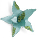 Christmas Decoration Green Flannelette Artificial Flowers