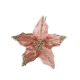 Christmas Decoration Pink Lint Artificial Flowers