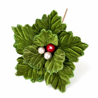 Xmas Deco Yellow Flannelette With Artificial Flowers fake wedding flowers in bulk