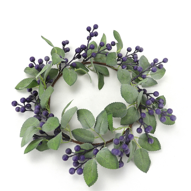 Blue Artificial Berry Wreath For The Holidays