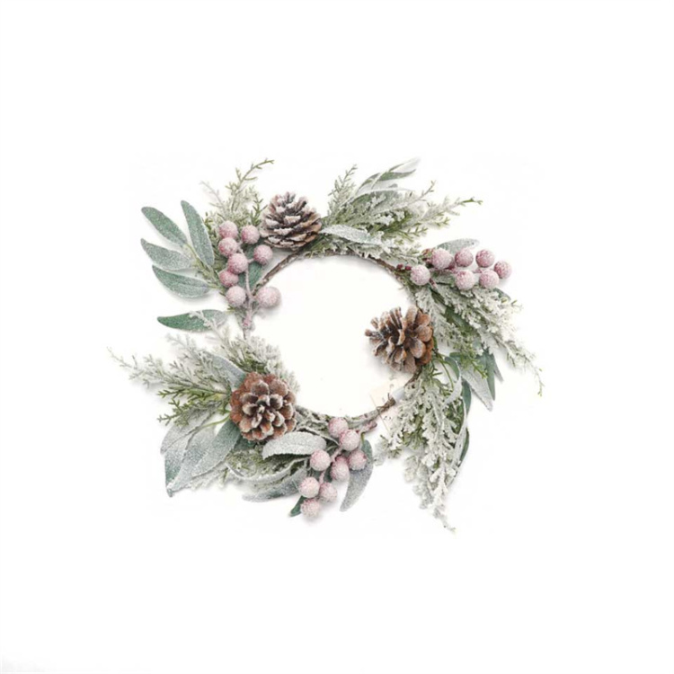 간단한 크리스마스 데코를 위한 스프레이 눈송이 화환