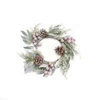 Spray Snowflake Wreath For Simple Christmas Deco