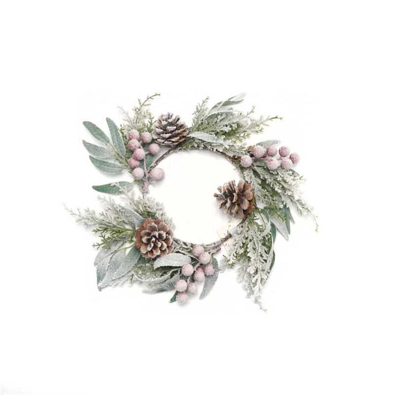 Spray Snowflake Wreath For Simple Christmas Deco