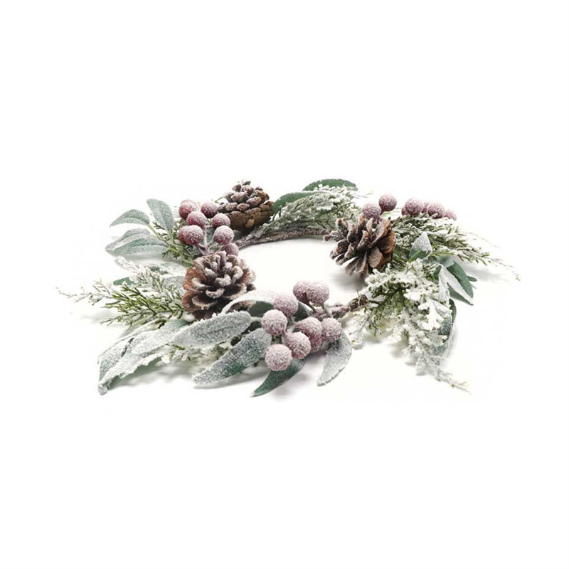 Spray Snowflake Wreath For Simple Christmas Deco